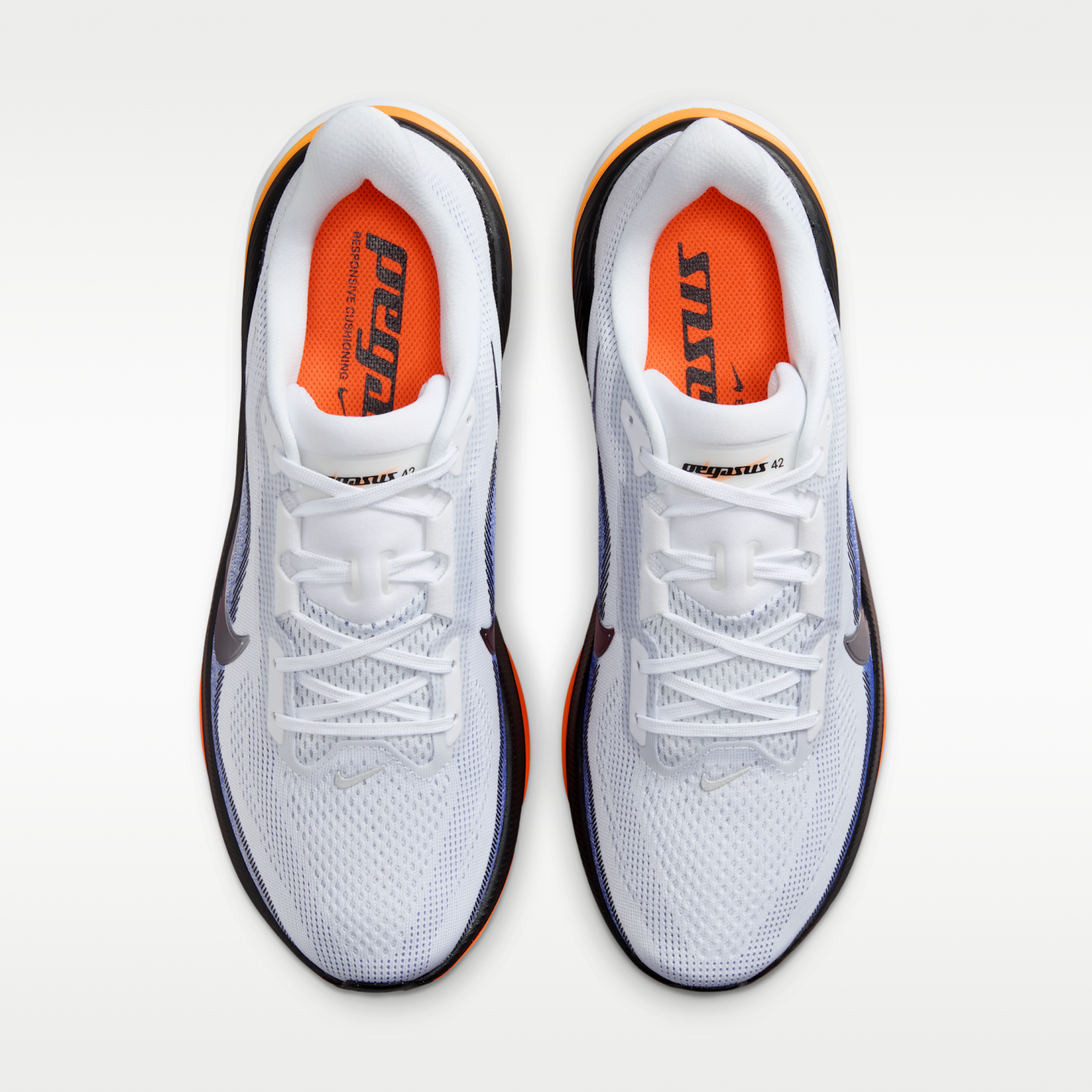 Nike Pegasus 42 - Λευκό/Lapis/Total Orange/Metallic Silver - 4