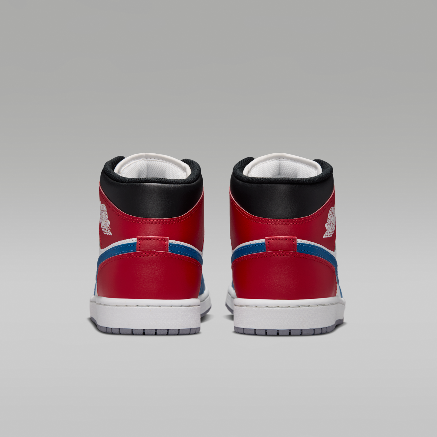 Air Jordan 1 Mid - True Blue/Varsity Red/Μαύρο/Summit White - 6