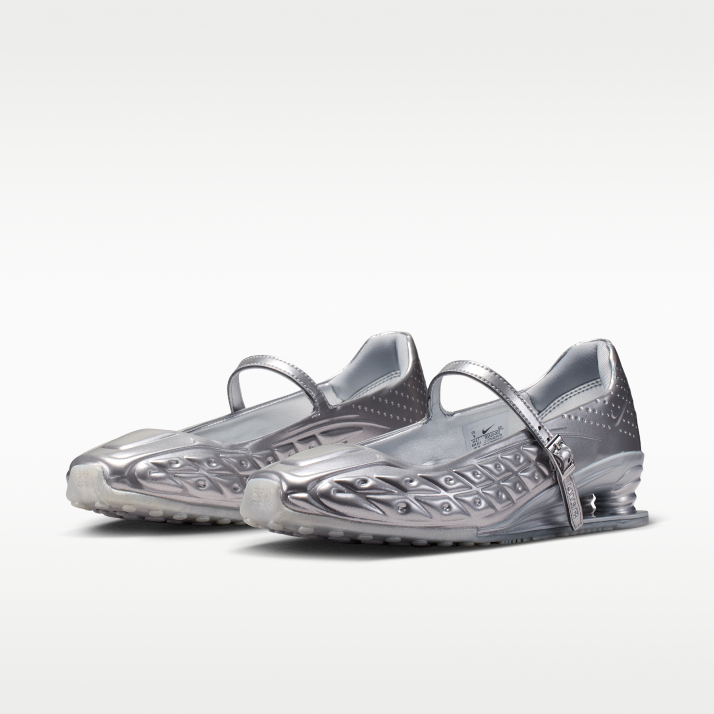Nike Shox Z Calistra - Metallic Silver/Flat Silver/Metallic Silver - 5