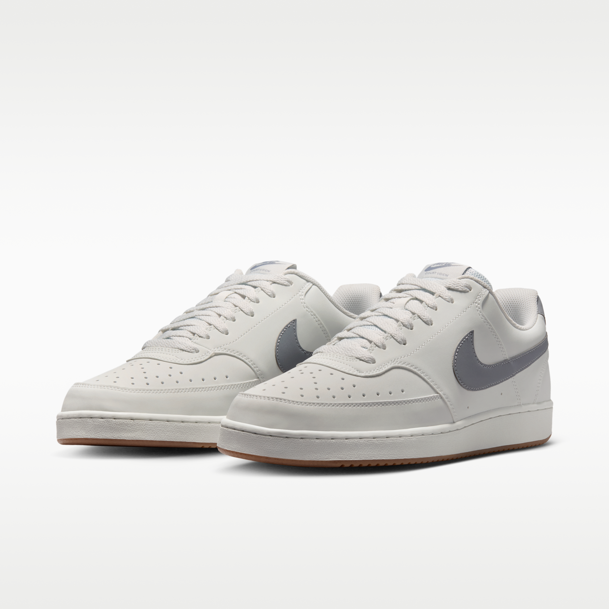 Nike Court Vision Low - Off White/Gum Medium Brown/Stealth - 5