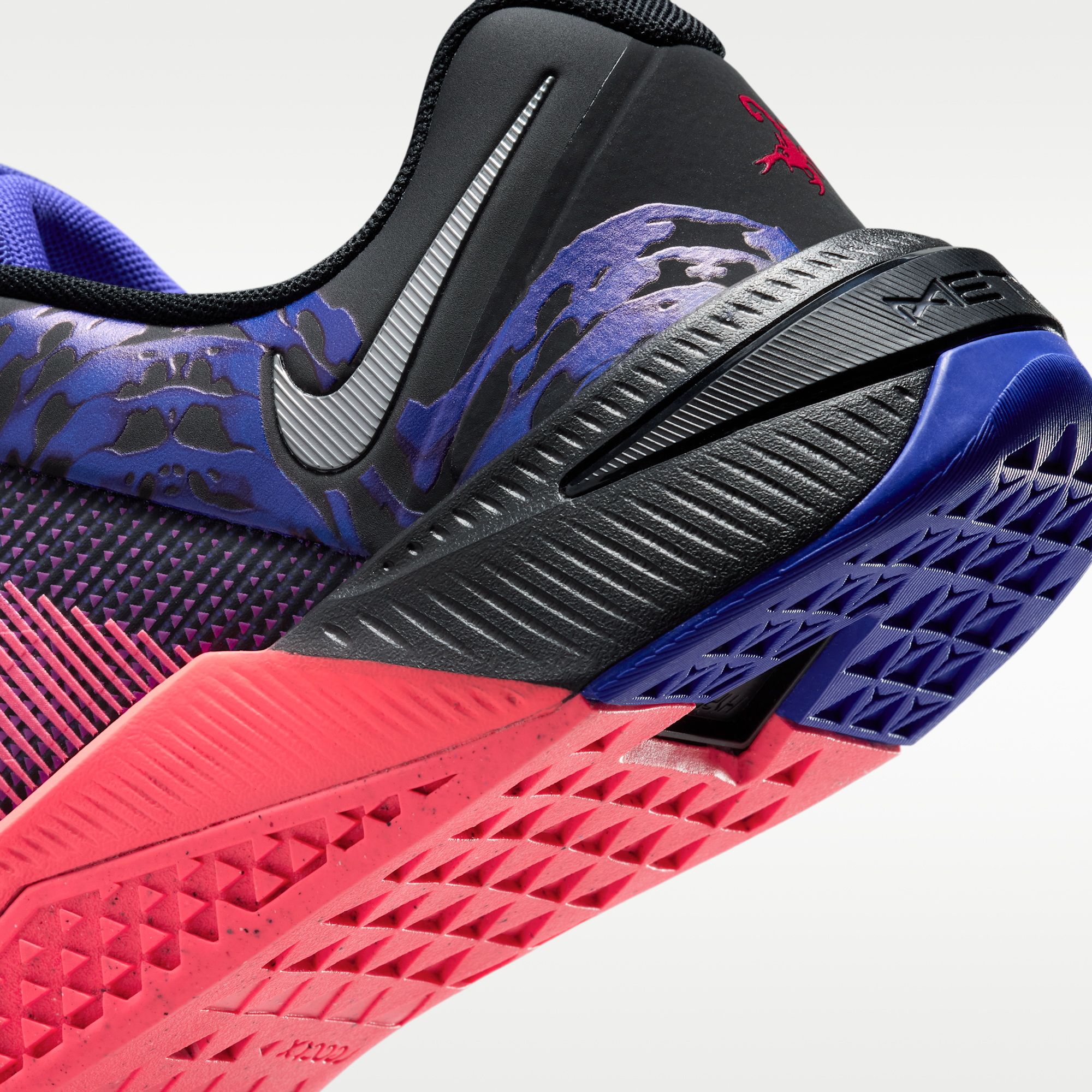 Nike Metcon 10 - Μαύρο/Hyper Punch/Metallic Platinum - 8