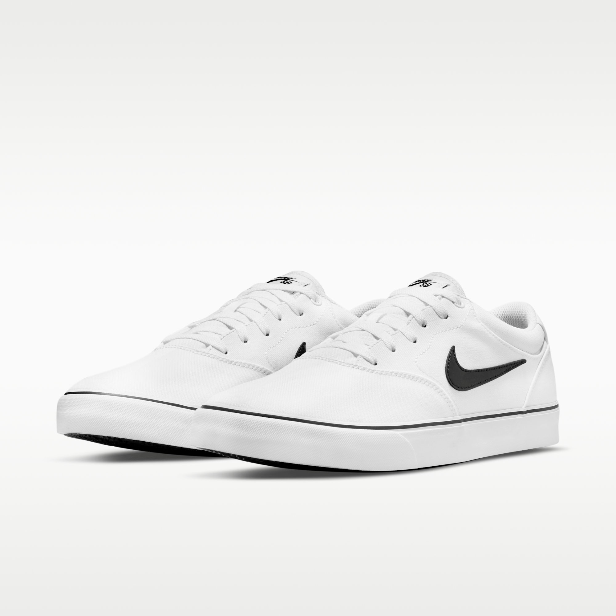 Nike SB Chron 2 Canvas - Λευκό/Λευκό/Μαύρο - 5