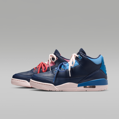 Air Jordan 3 Retro "Sport Renaissance" - Obsidian/Track Red/Chalk/Chalk - 1
