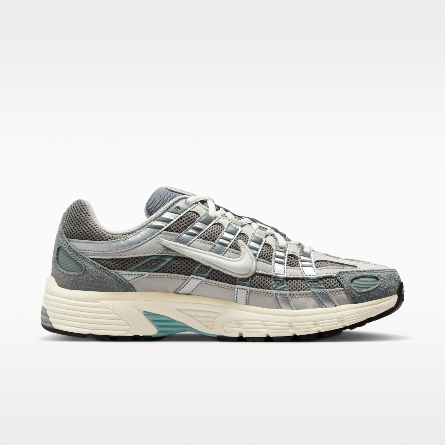 Nike P-6000 - Flat Pewter/Light Iron Ore/Metallic Silver/Λευκό - 3