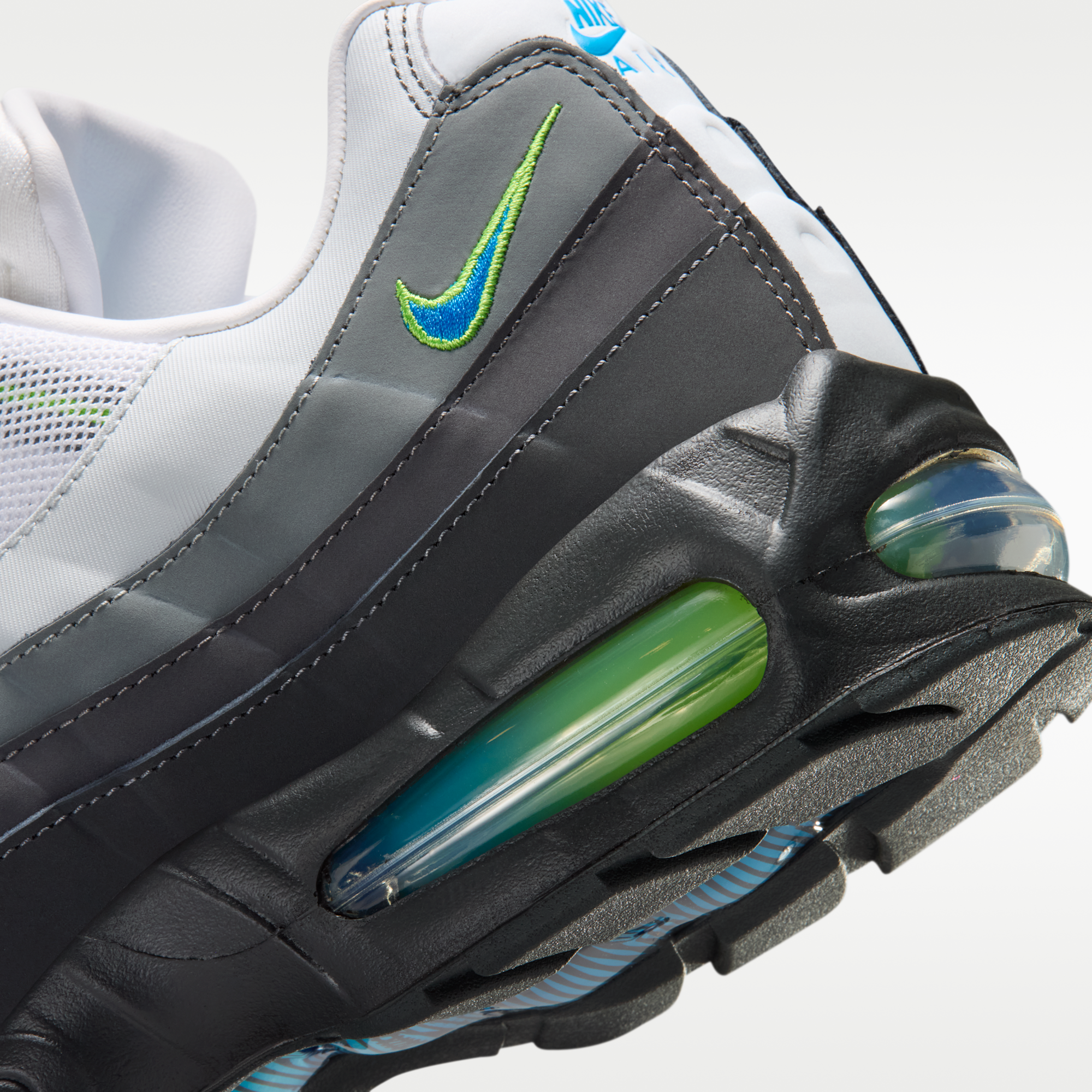 Nike Air Max 95 Big Bubble - Μαύρο/Action Green/Anthracite/Photo Blue - 8