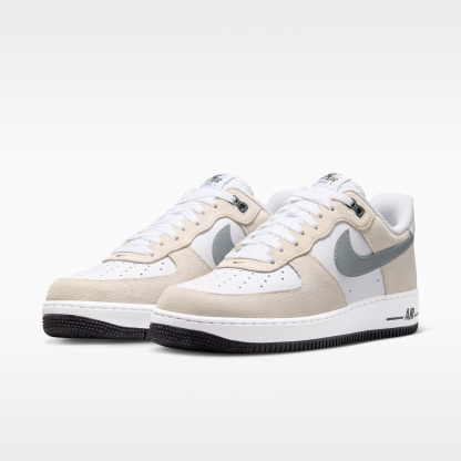 Nike Air Force 1 '07 LV8 - Λευκό/Μαύρο/Cool Grey/Metallic Cool Grey - 5