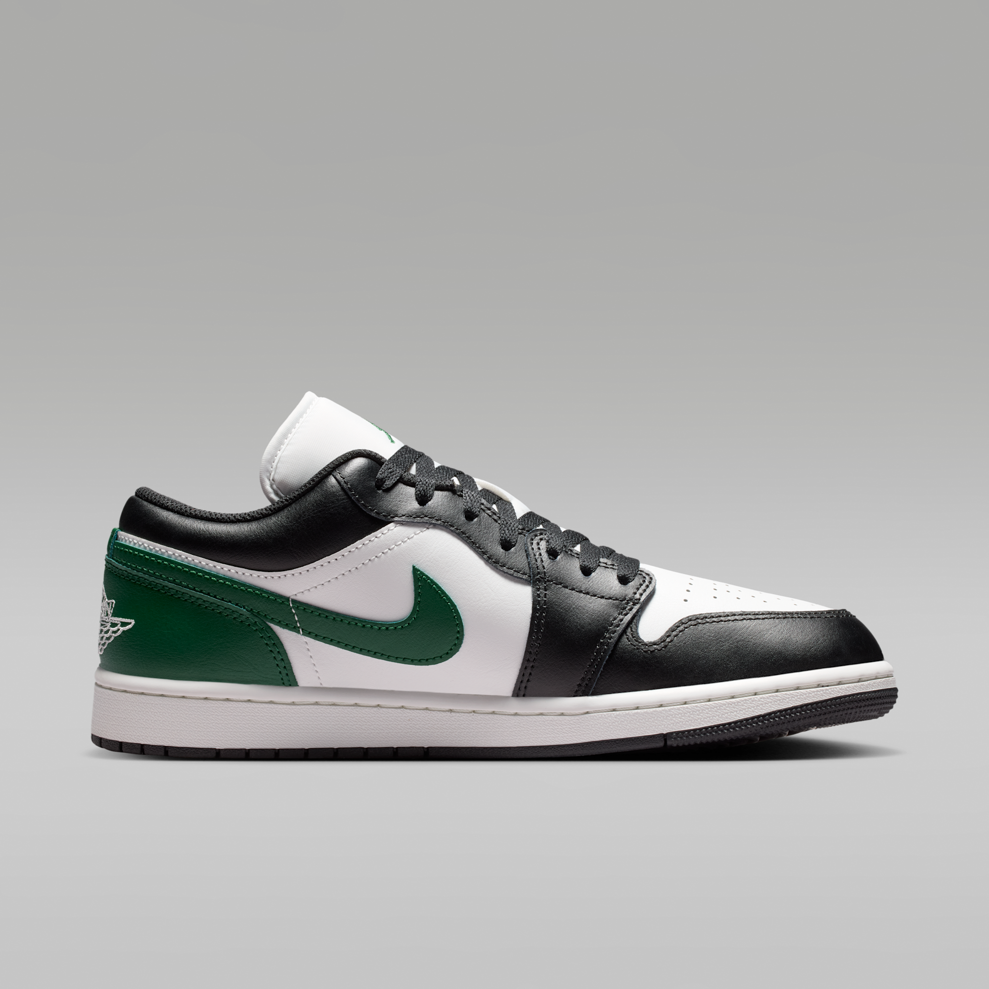 Air Jordan 1 Low - Μαύρο/Gorge Green/Summit White - 3