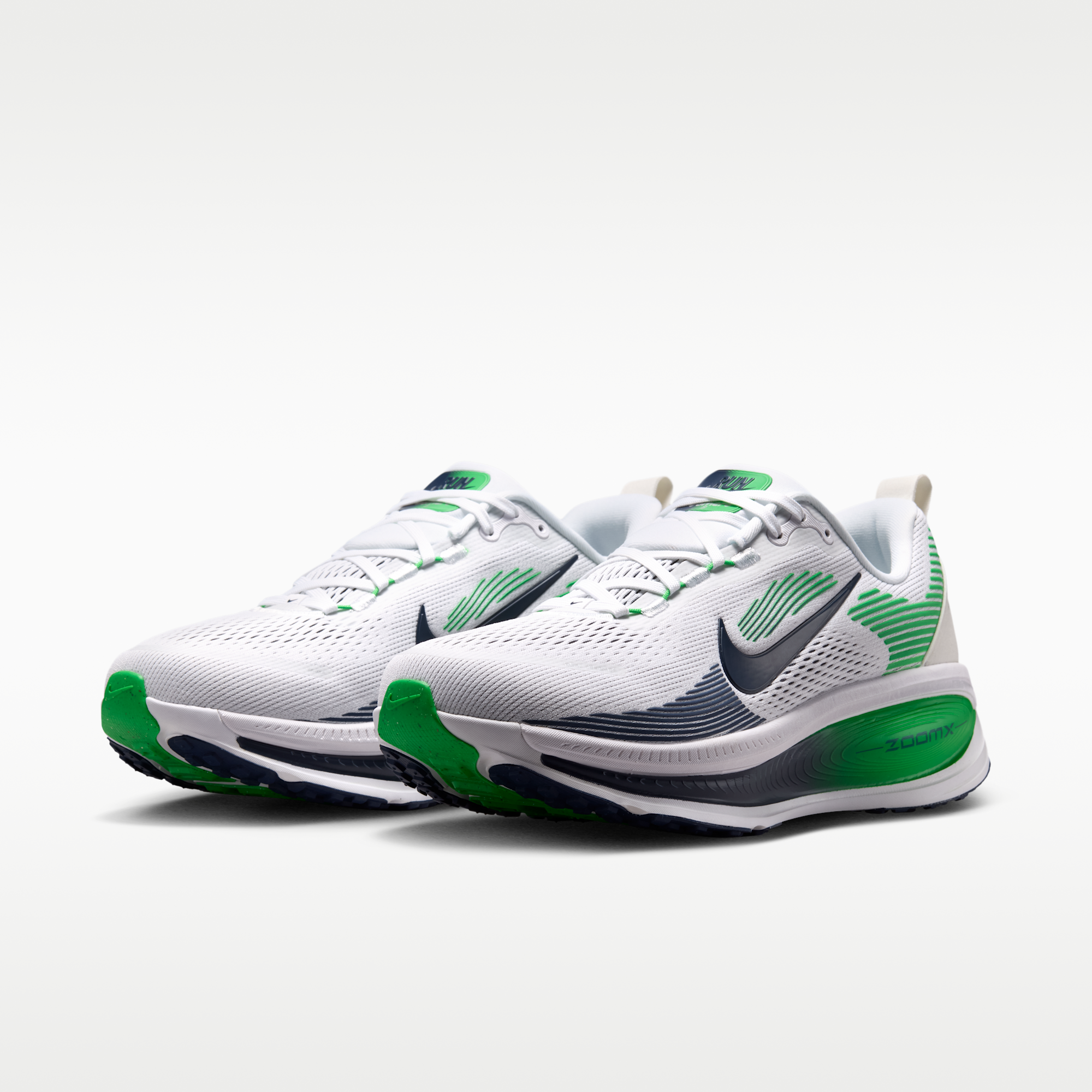 Nike Vomero 18 - Λευκό/Green Spark/Midnight Navy - 5