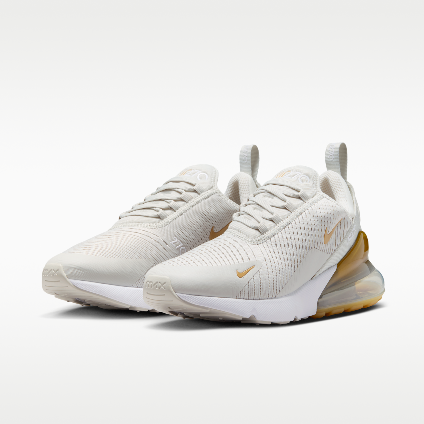 Nike Air Max 270 - Light Bone/Λευκό/Metallic Gold - 5