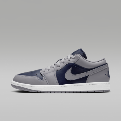 Air Jordan 1 Low - Tech Grey/Λευκό/College Navy - 1