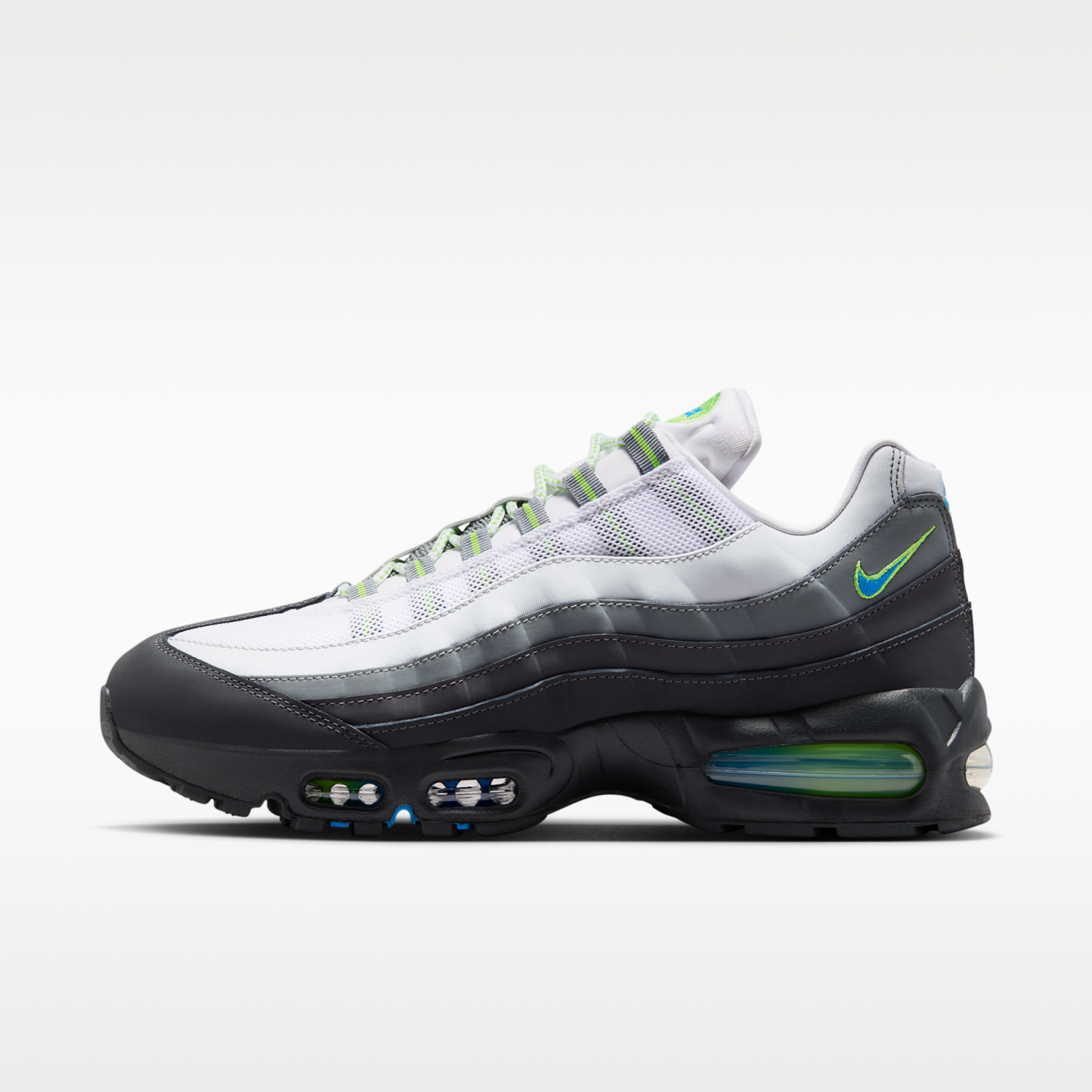 Nike Air Max 95 Big Bubble - Μαύρο/Action Green/Anthracite/Photo Blue - 1