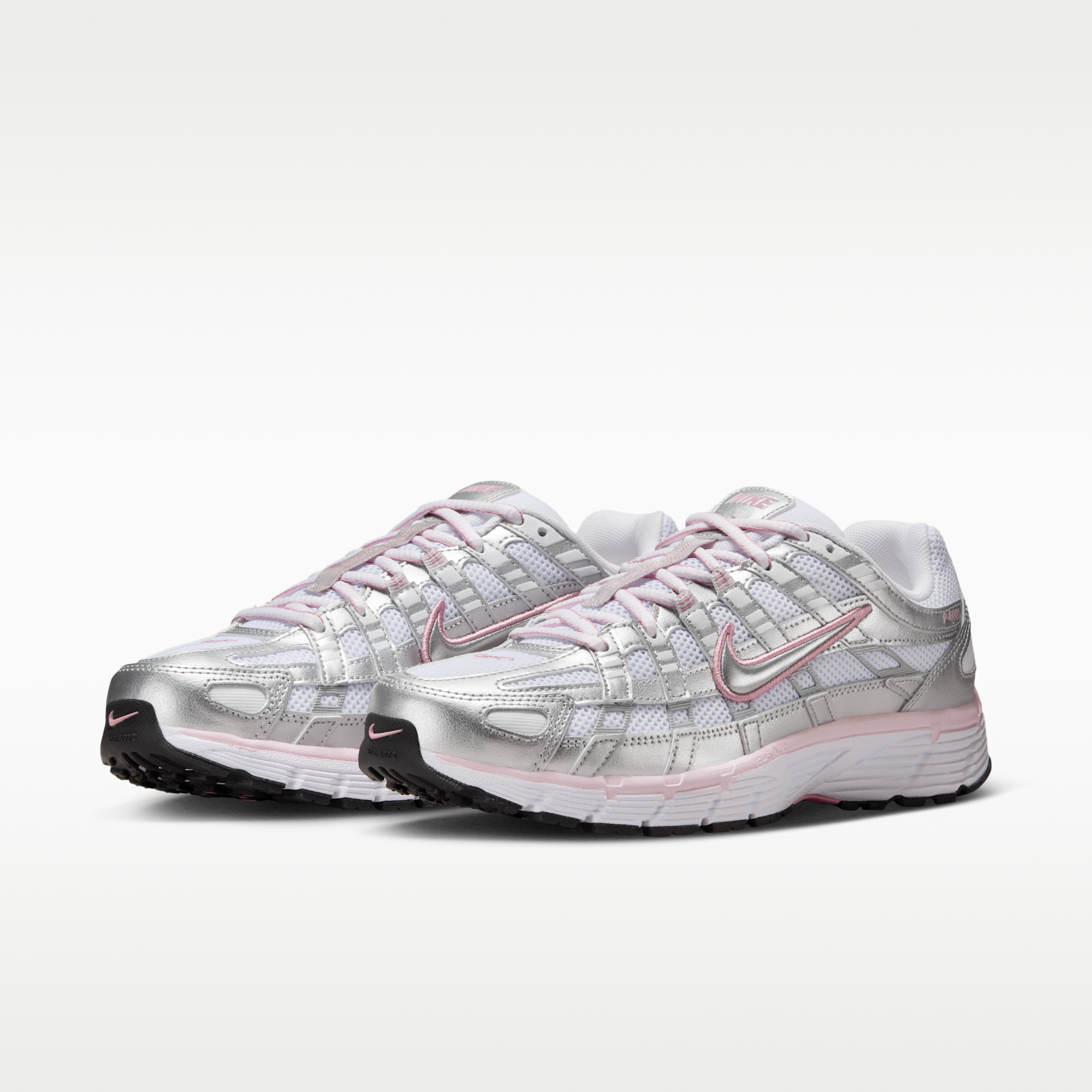 Nike P-6000 - Λευκό/Elemental Pink/Μαύρο/Metallic Silver - 5