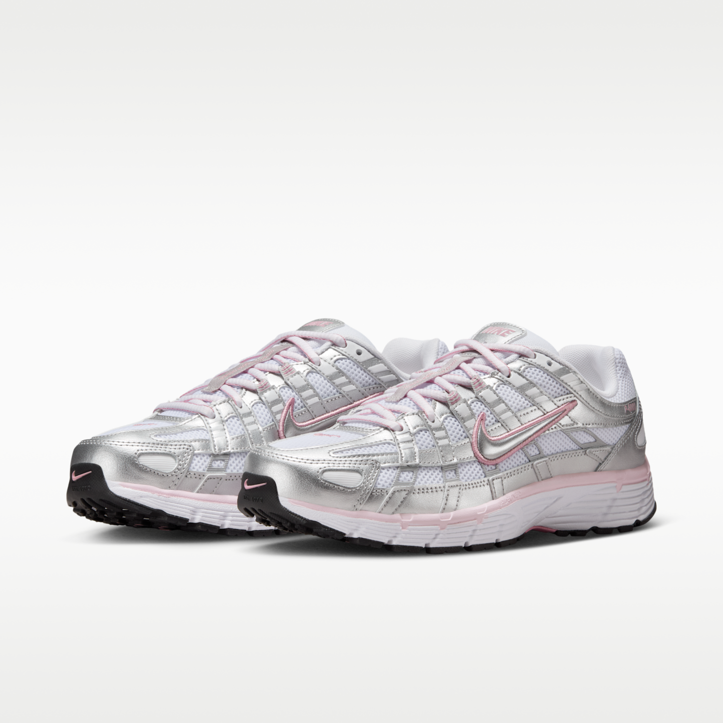 Nike P-6000 - Λευκό/Elemental Pink/Μαύρο/Metallic Silver - 5