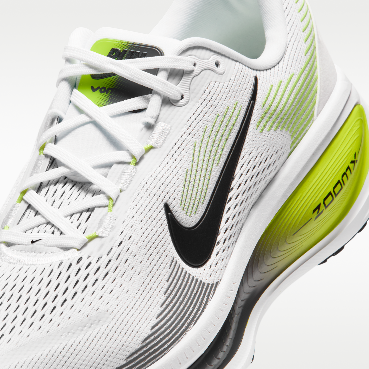 Nike Vomero 18 - Λευκό/Lemon Venom/Dark Grey/Μαύρο - 7