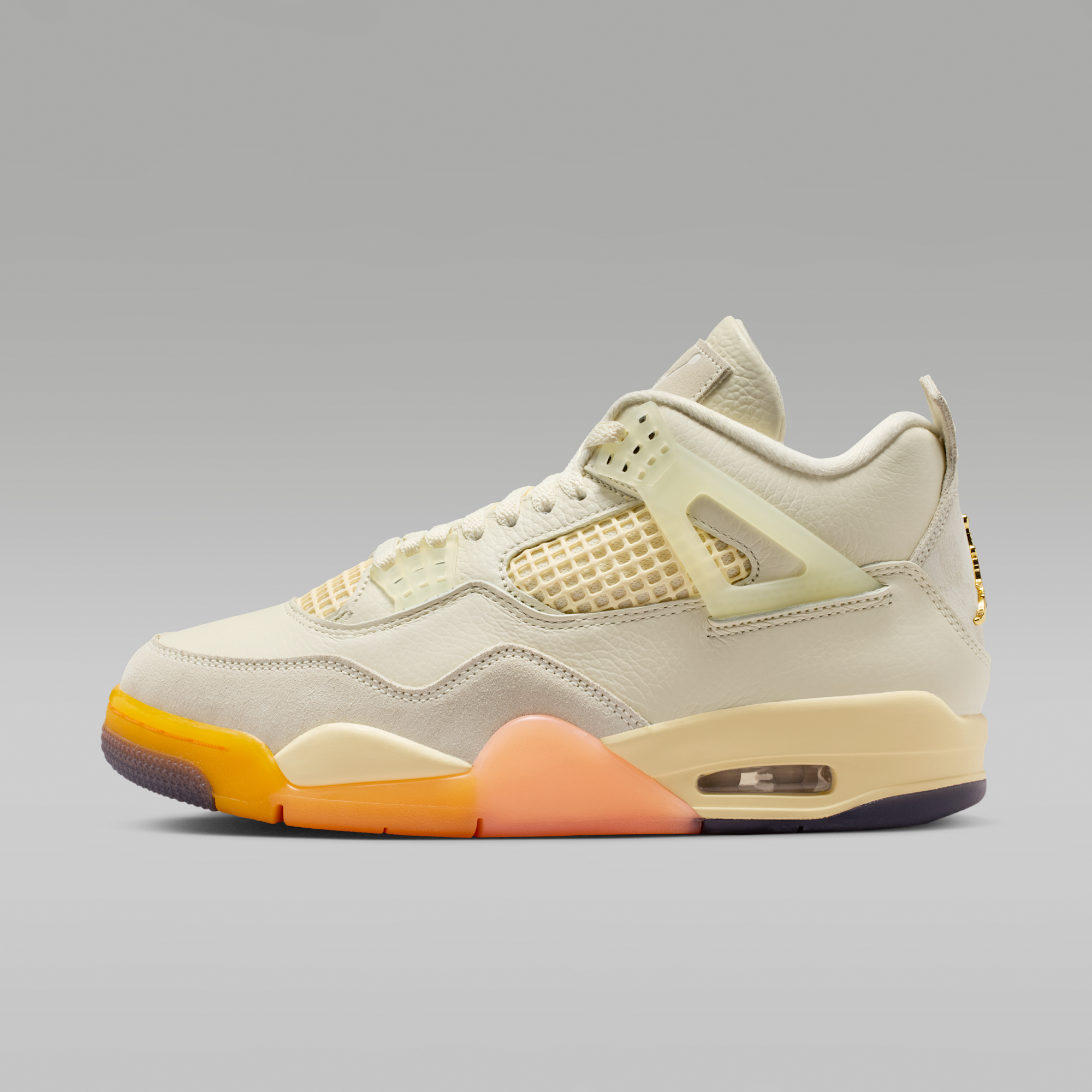 Air Jordan 4 Retro - Coconut Milk/Bright Mango/Bright Mango/Muslin - 1