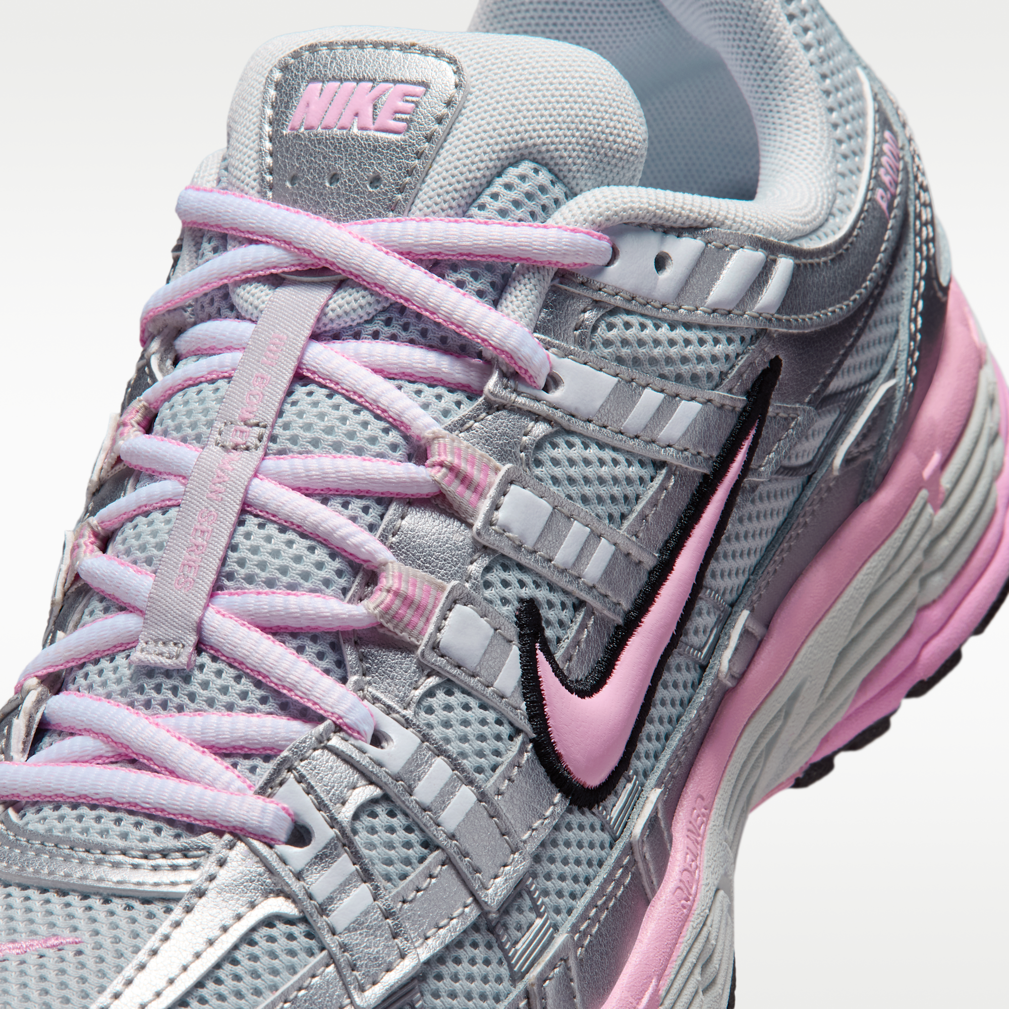 Nike P-6000 - Pure Platinum/Metallic Silver/Μαύρο/Pink Rise - 7