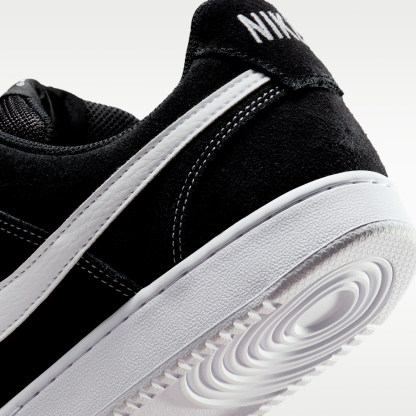 Nike Court Vision Low FL - Μαύρο/Λευκό - 8