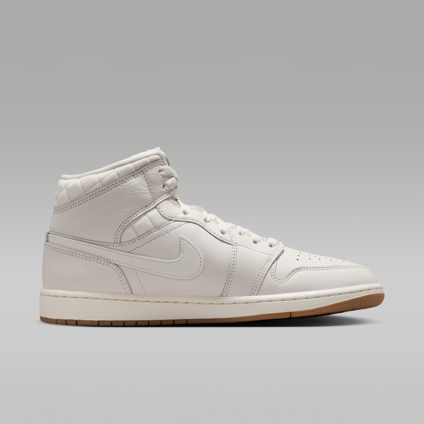 Air Jordan 1 Mid SE - Phantom/Gum Dark Brown/University Red/Sail - 3