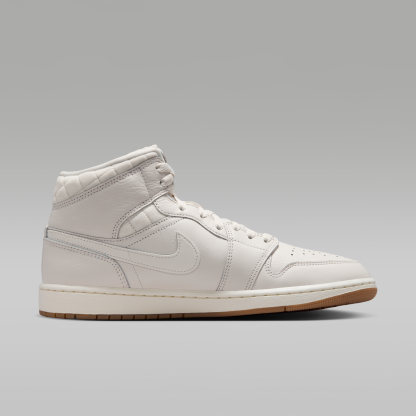 Air Jordan 1 Mid SE - Phantom/Gum Dark Brown/University Red/Sail - 3