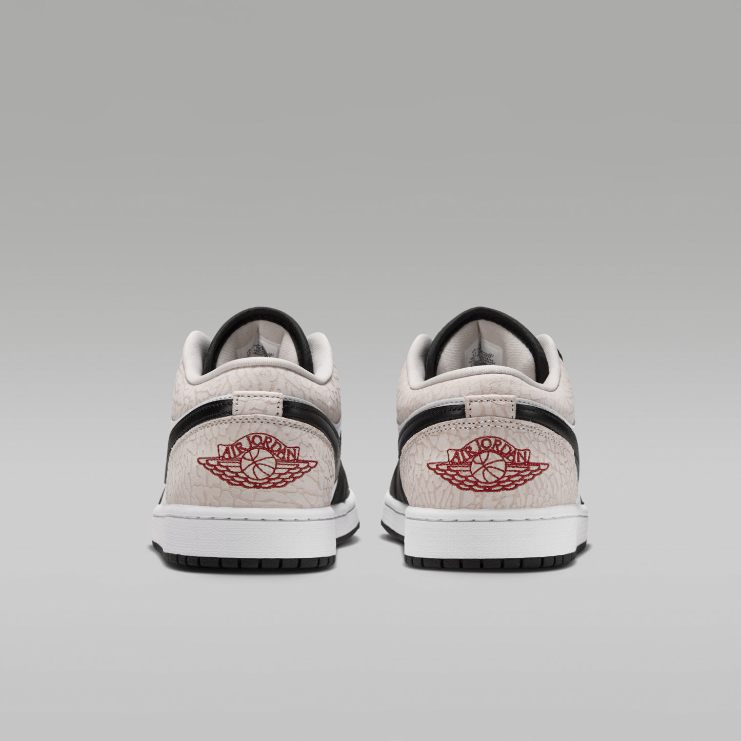 Air Jordan 1 Low SE - Μαύρο/Λευκό/Light Orewood Brown/Team Red - 6