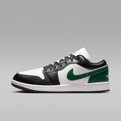 Air Jordan 1 Low - Μαύρο/Gorge Green/Summit White - 1