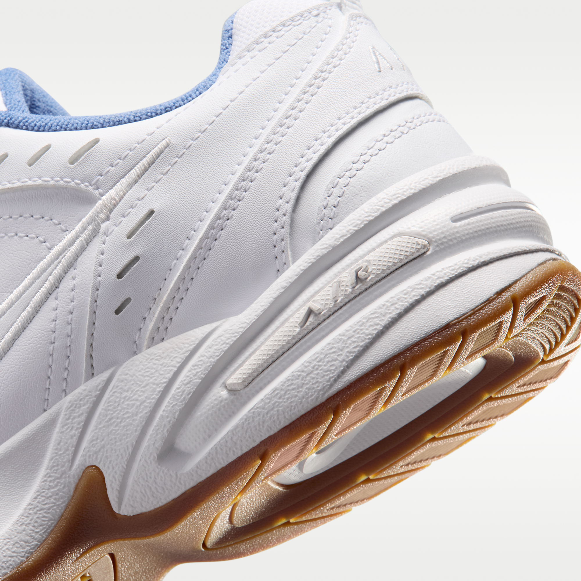 Nike Air Monarch IV - Λευκό/Indigo Storm/Gum Light Brown/Λευκό - 8