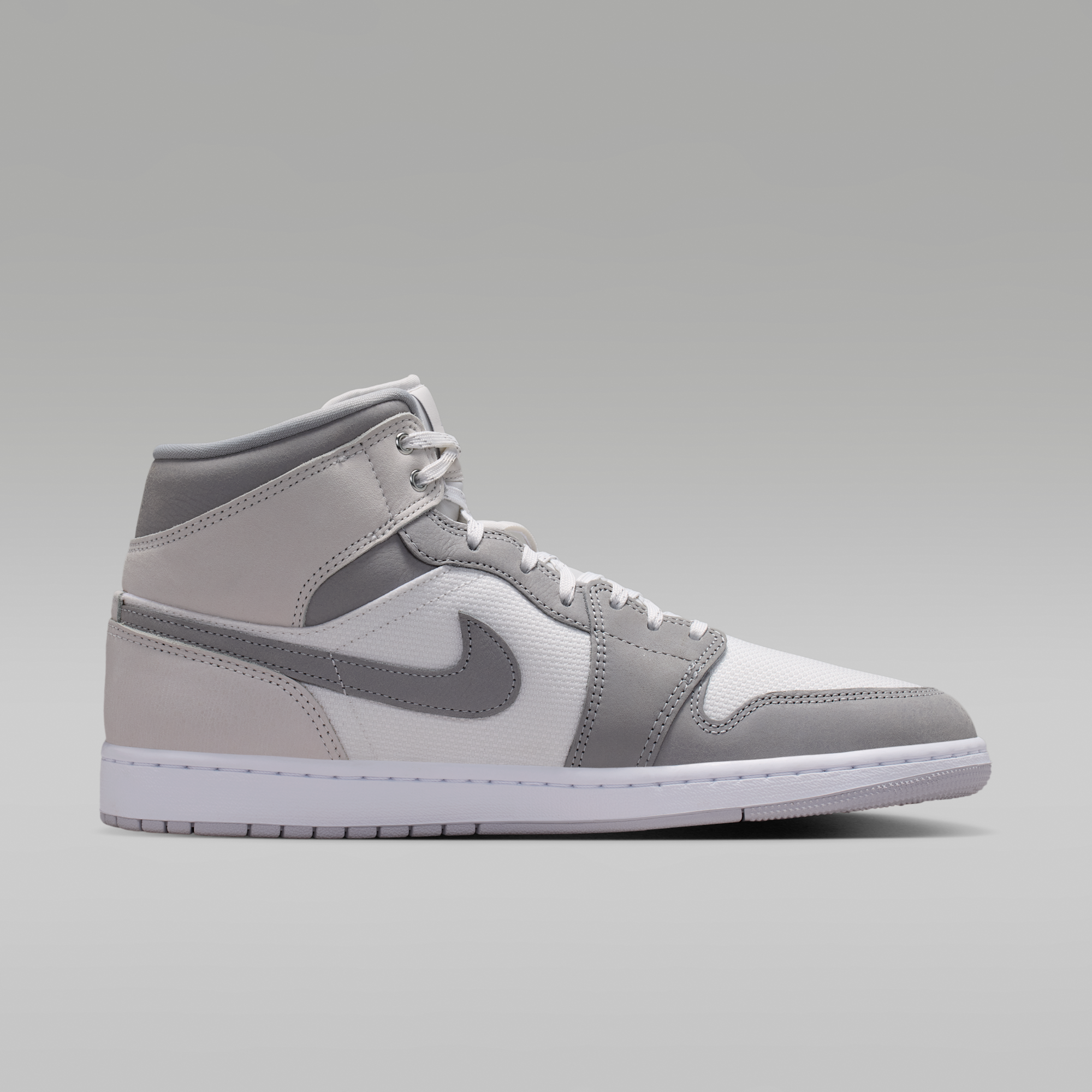 Air Jordan 1 Mid SE - Summit White/Phantom/Sail/Light Smoke Grey - 3