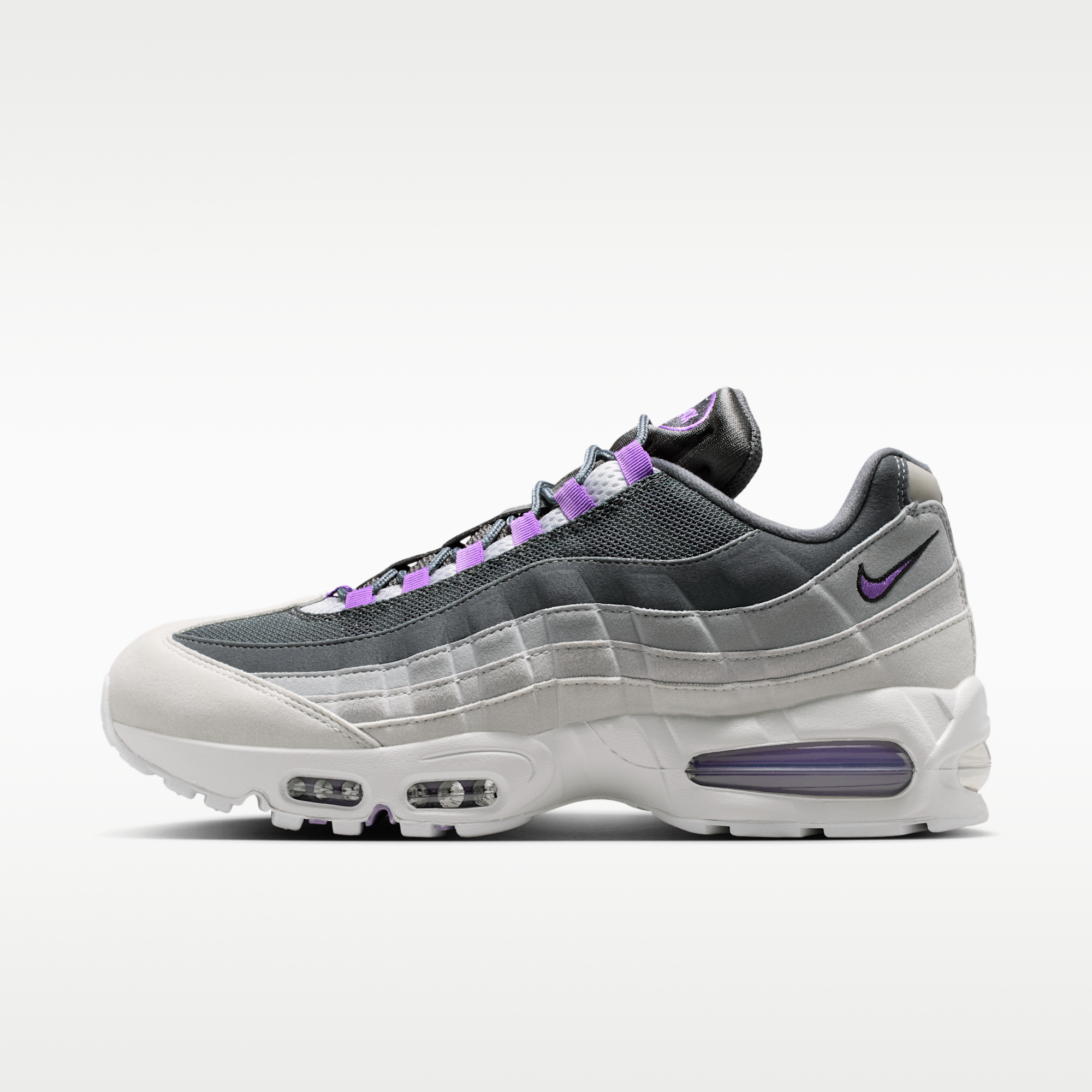 Nike Air Max 95 Big Bubble "OG" - Photon Dust/Dark Grey/Grey Fog/Bright Violet - 1