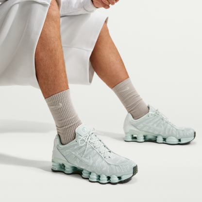 Nike Shox TL - Light Silver/Newsprint/Light Silver - 9
