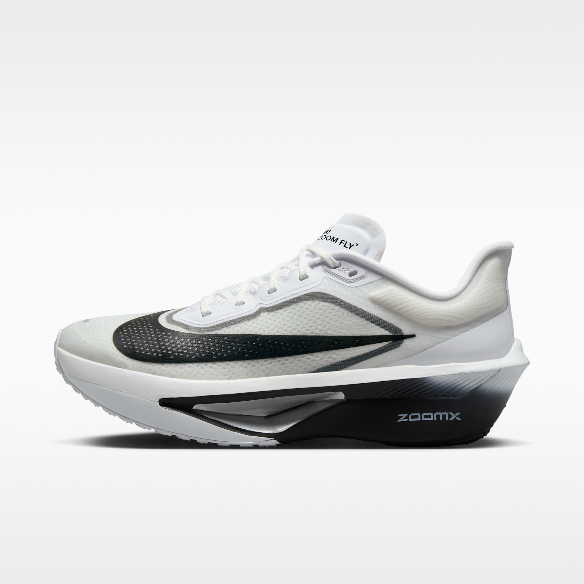 Nike Zoom Fly 6 - Λευκό/Smoke Grey/Metallic Silver/Μαύρο - 1