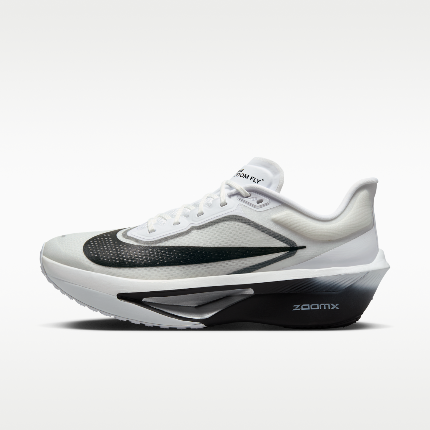 Nike Zoom Fly 6 - Λευκό/Smoke Grey/Metallic Silver/Μαύρο - 1