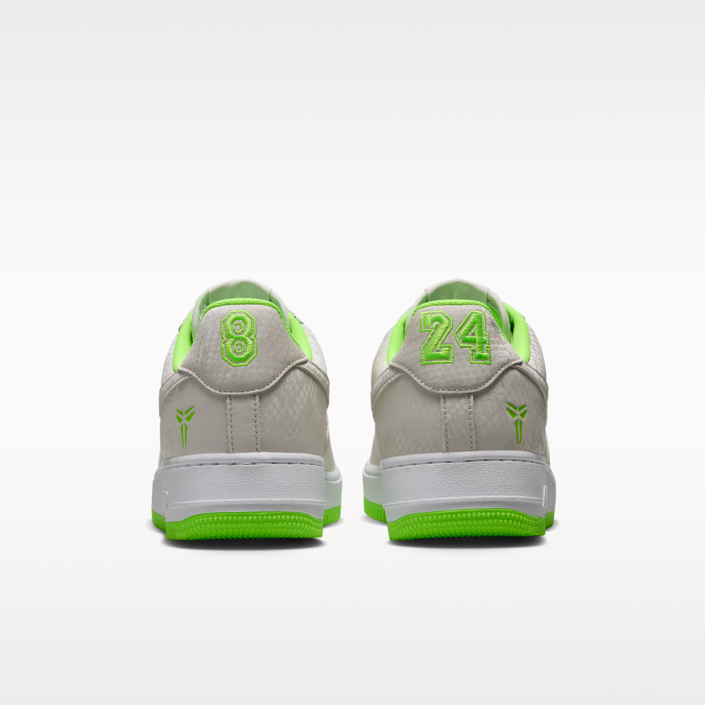 Kobe Air Force 1 Low - Vast Grey/Λευκό/Electric Green - 6