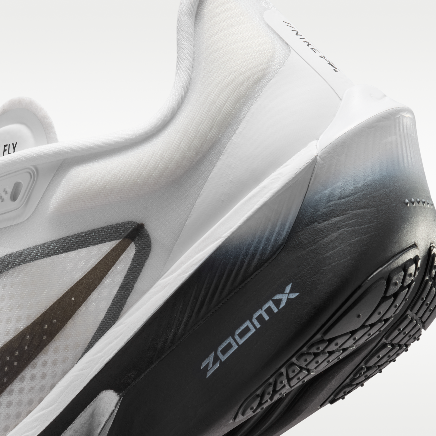 Nike Zoom Fly 6 - Λευκό/Smoke Grey/Metallic Silver/Μαύρο - 8