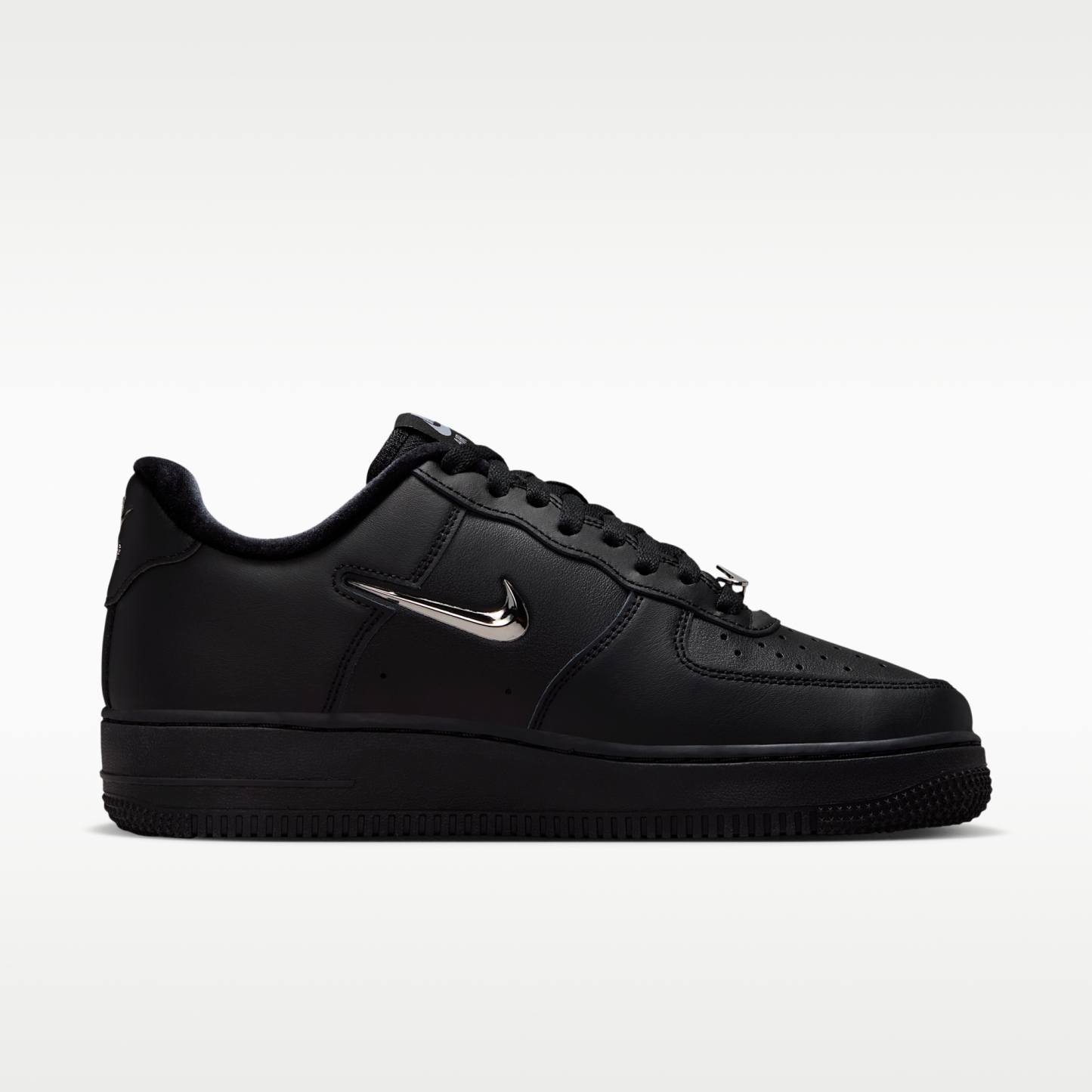 Nike Air Force 1 '07 - Μαύρο/Wolf Grey/Metallic Silver - 3