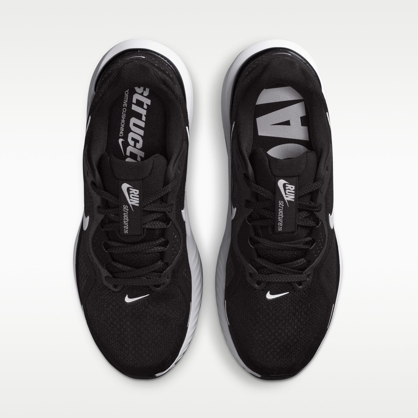 Nike Structure 26 - Μαύρο/Cool Grey/Metallic Silver/Λευκό - 4