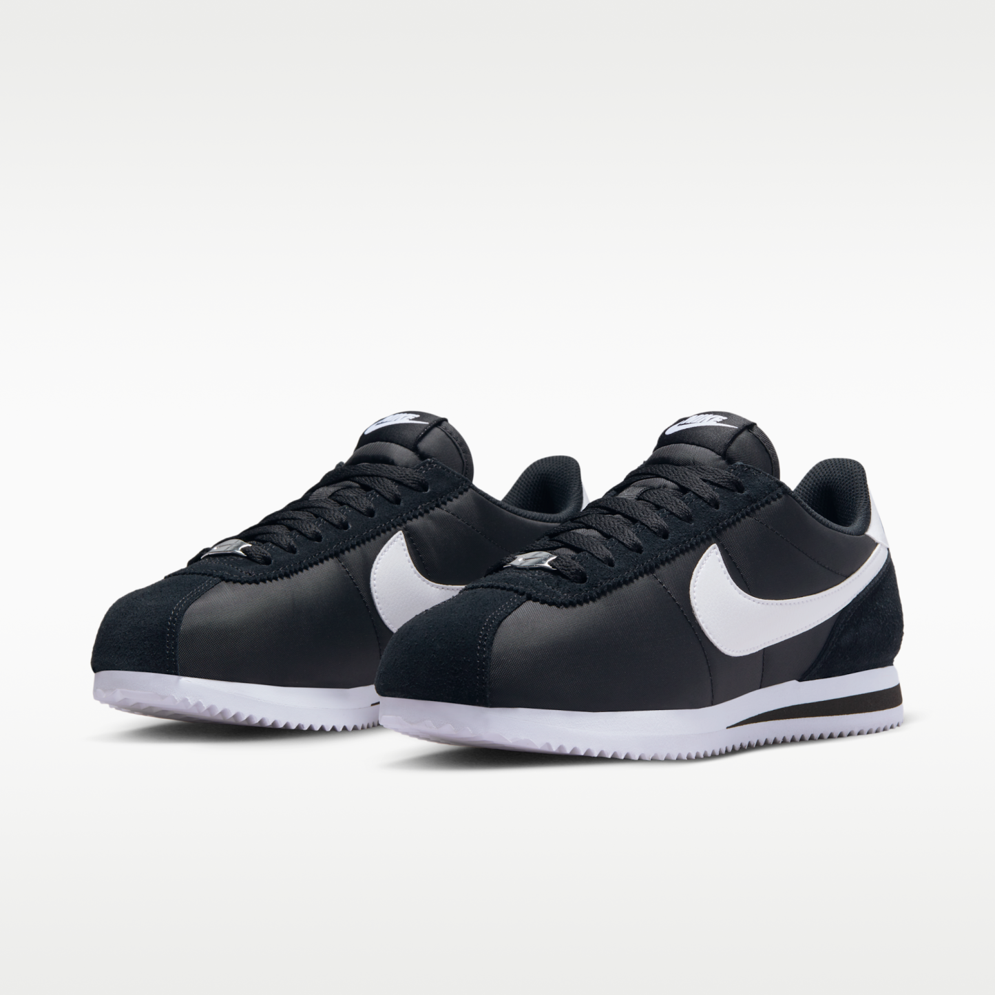 Nike Cortez Textile - Μαύρο/Λευκό - 5