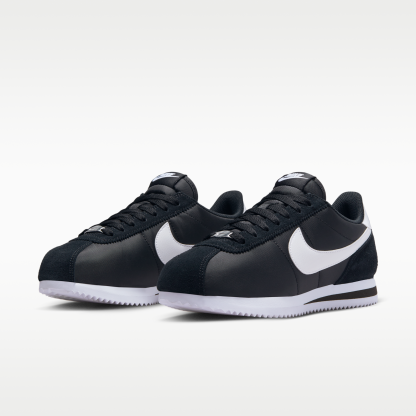 Nike Cortez Textile - Μαύρο/Λευκό - 5