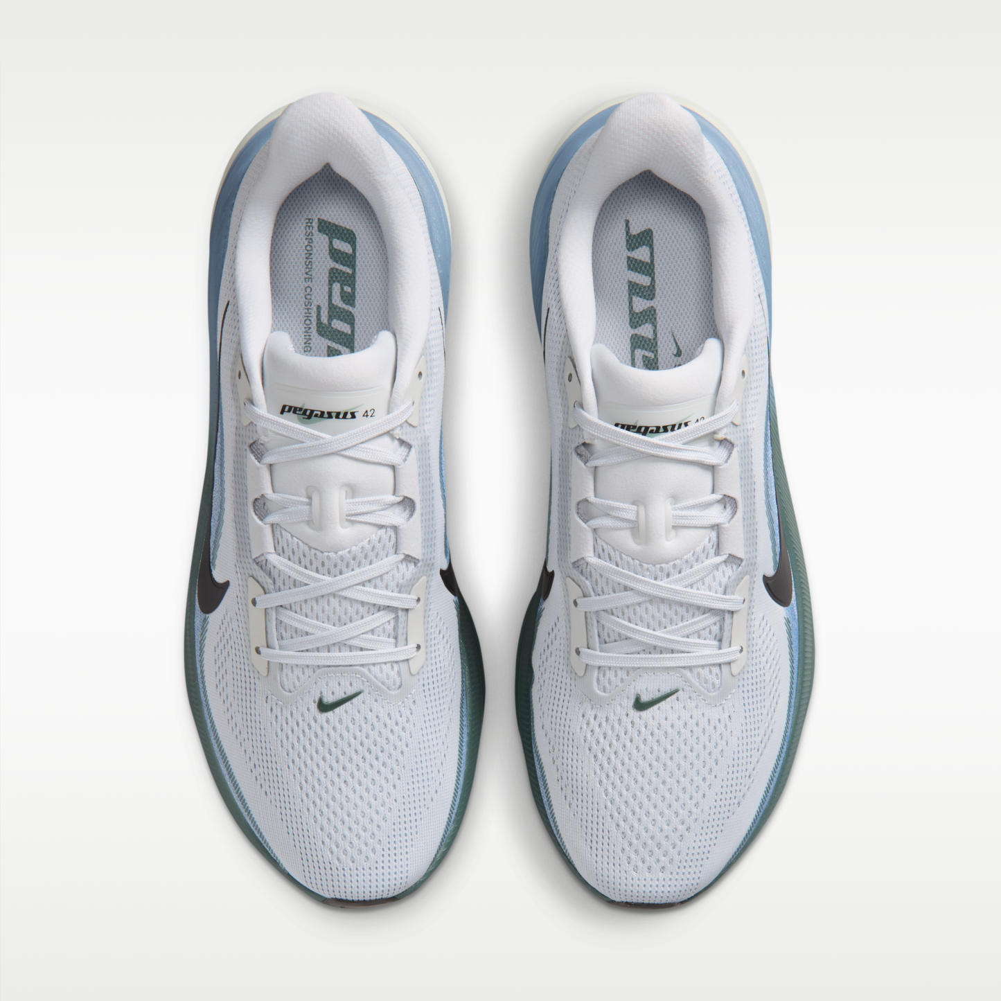 Nike Pegasus 42 - Pure Platinum/Work Blue/Mineral Slate/Dark Obsidian - 4