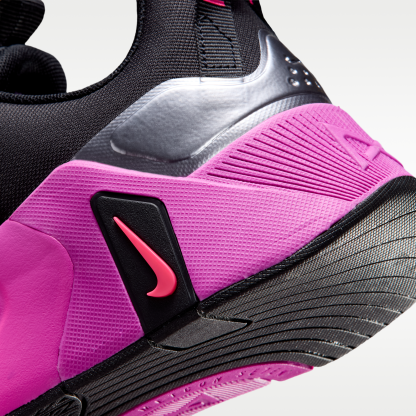 Nike Free Metcon 7 - Μαύρο/Hyper Pink/Metallic Cool Grey/Fuchsia Blast - 8