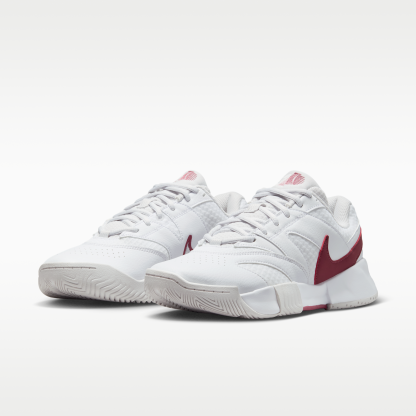 NikeCourt Lite 4 - Λευκό/Vast Grey/Pink Smoke - 5
