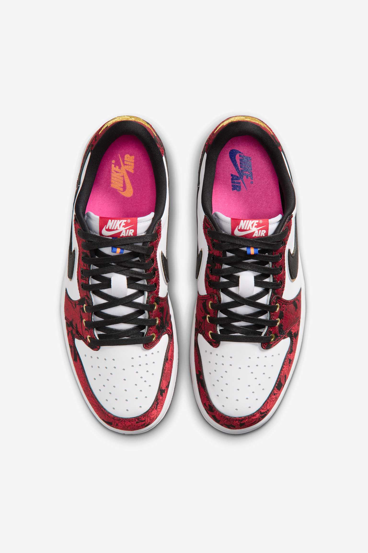 Air Jordan 1 Retro Low OG "Garden" - Μαύρο/Summit White/Laser Fuchsia/Varsity Red - 5