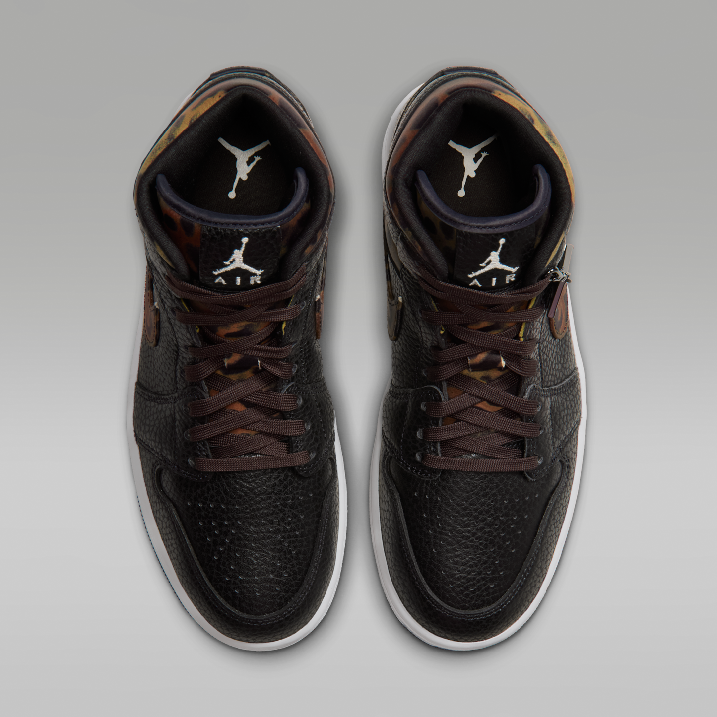 Air Jordan 1 Mid SE - Μαύρο/Velvet Brown/Chalk - 4