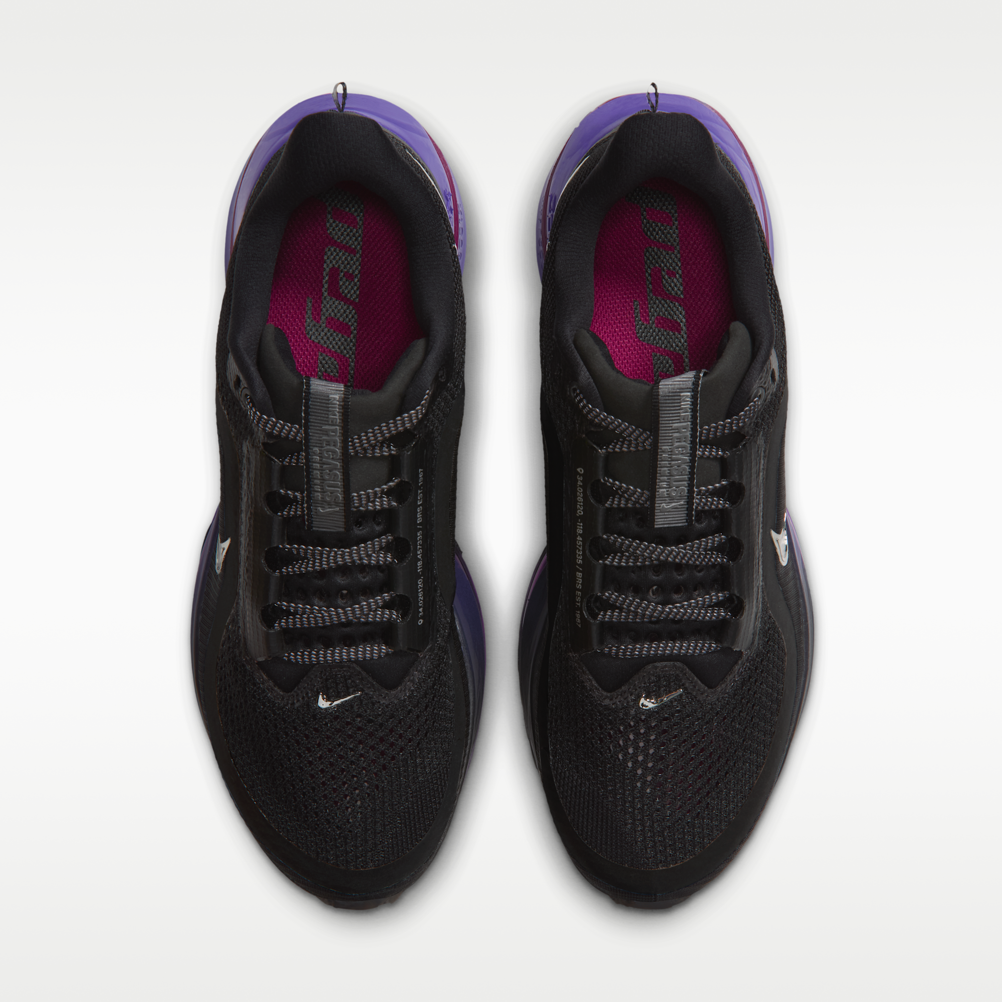 Nike Pegasus Premium - Μαύρο/Dark Concord/True Berry/Metallic Silver - 4