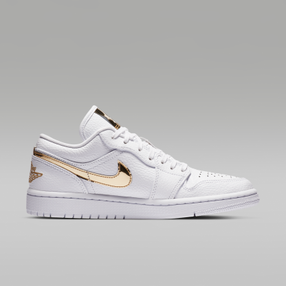 Air Jordan 1 Low SE - Λευκό/Λευκό/Metallic Gold - 3