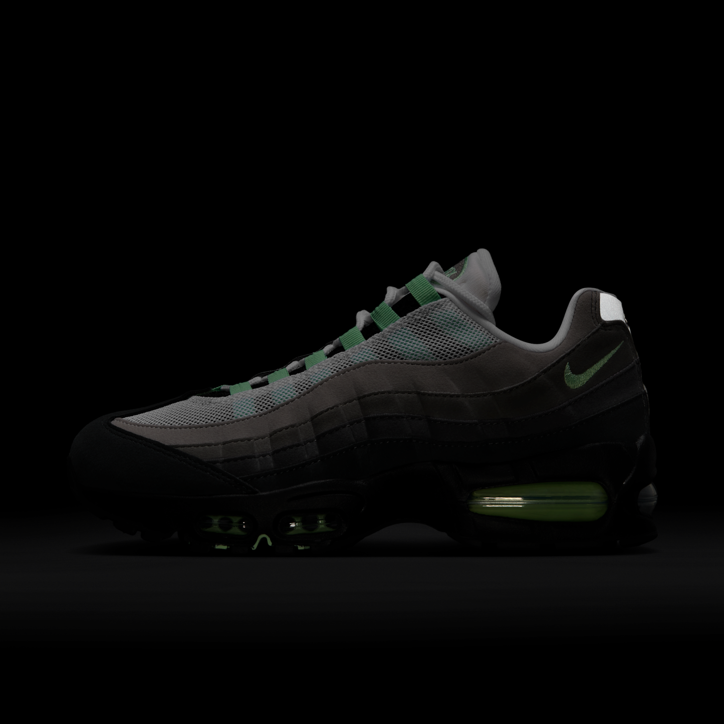 Nike Air Max 95 Big Bubble - Μαύρο/Λευκό/Medium Grey/Fresh Mint - 9