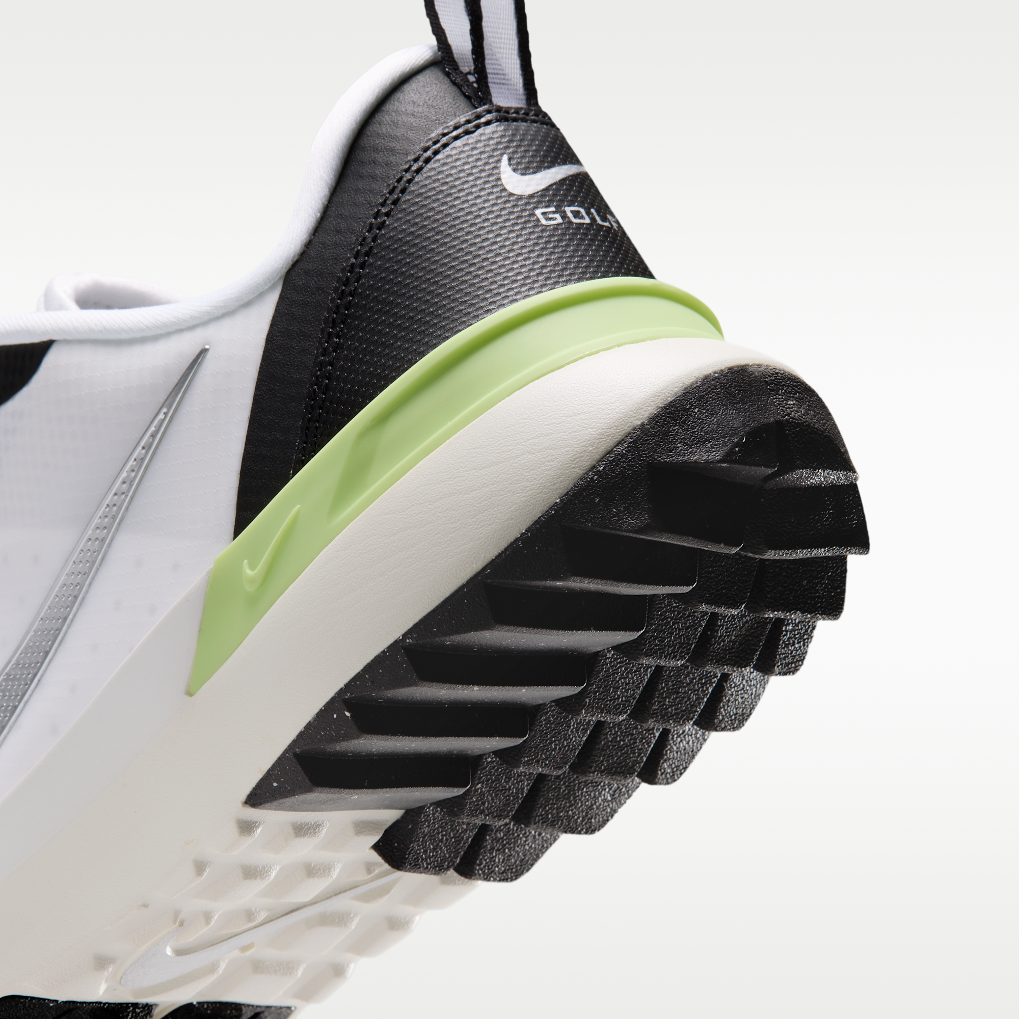 Nike Tempo G - Λευκό/Μαύρο/Light Lemon Twist/Metallic Silver - 8