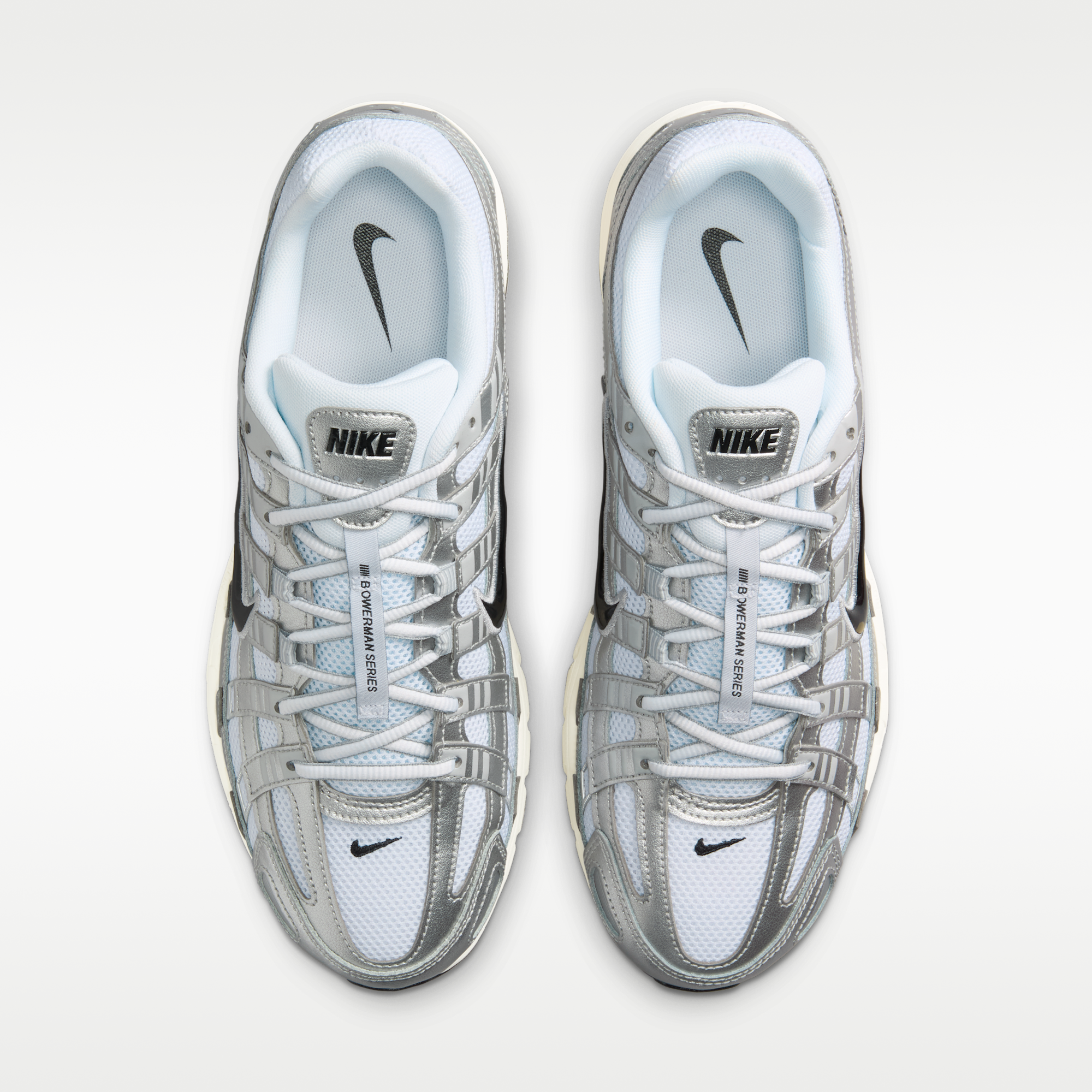 Nike P-6000 - Λευκό/Metallic Silver/Flat Silver/Μαύρο - 4