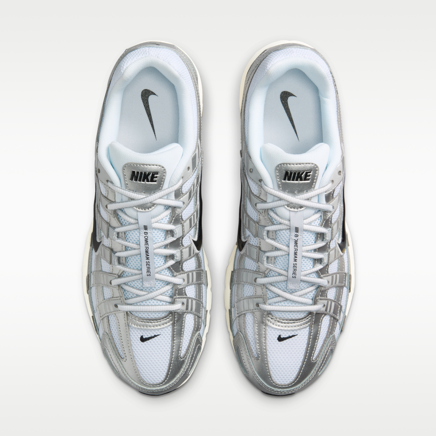 Nike P-6000 - Λευκό/Metallic Silver/Flat Silver/Μαύρο - 4