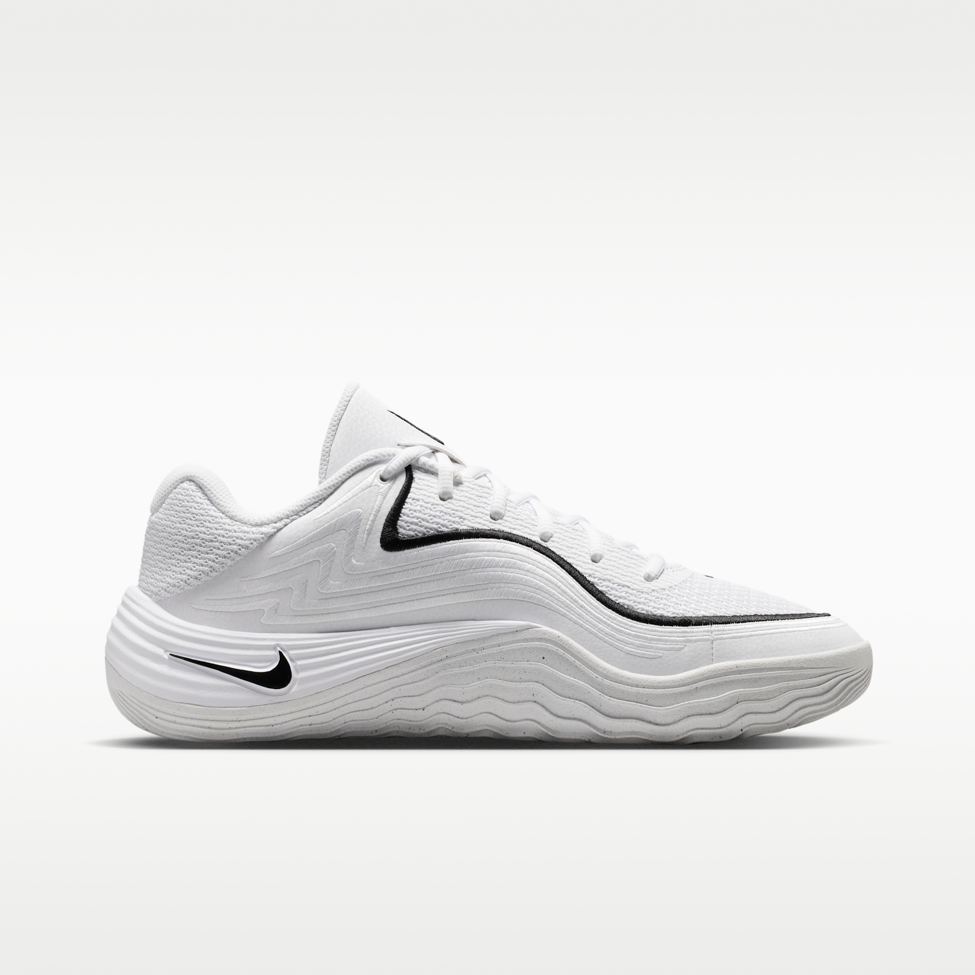 Nike Precision 8 Low - Λευκό/Μαύρο/Μαύρο - 3