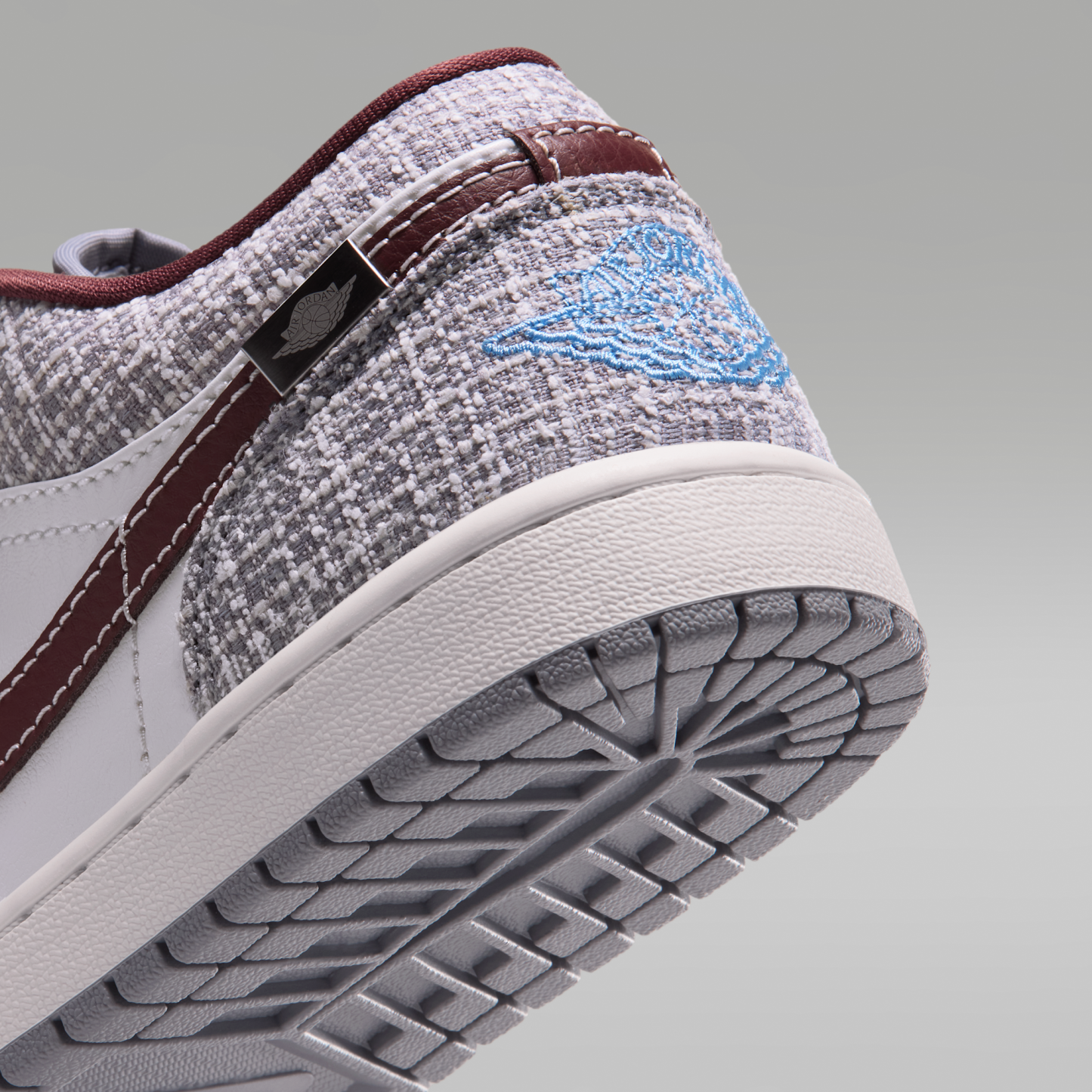 Air Jordan 1 Low - Summit White/Summit White/Work Blue/Light Boulder - 8